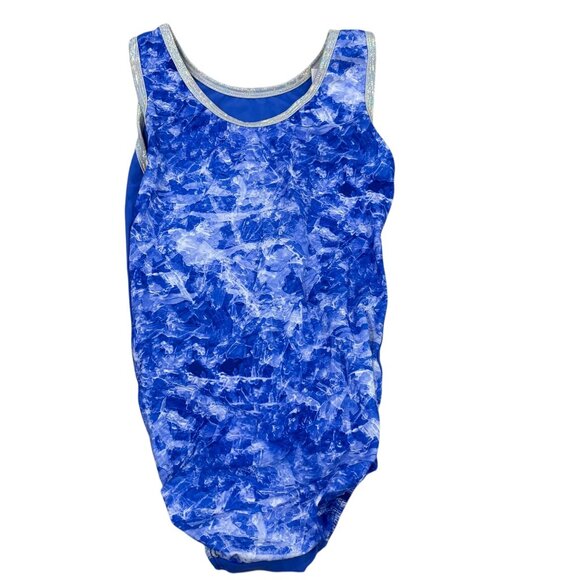 Spektrum Blue Crystal Design Gymnastics Leotard AXS Sparkling & Stylish NWT - Picture 2 of 5